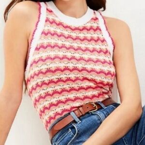 LOFT Scallop Sweater Tank Size Medium. Only worn a few times !